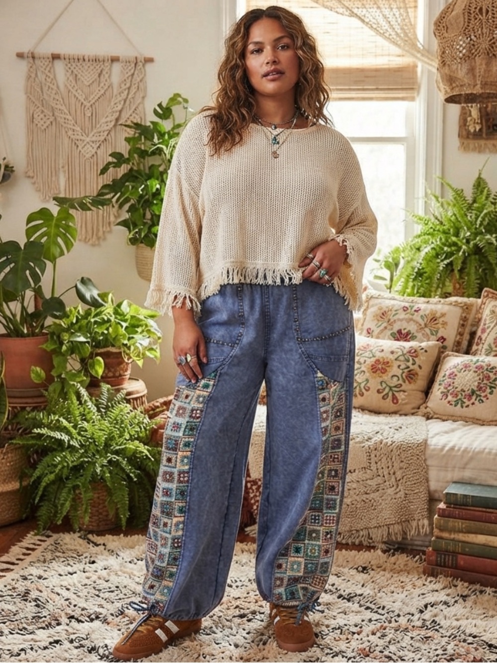 💕NEW! Easel Plus Embroidered Blue Women’s Jeans